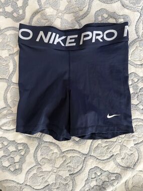 Nike Compression Shorts with White Swoosh